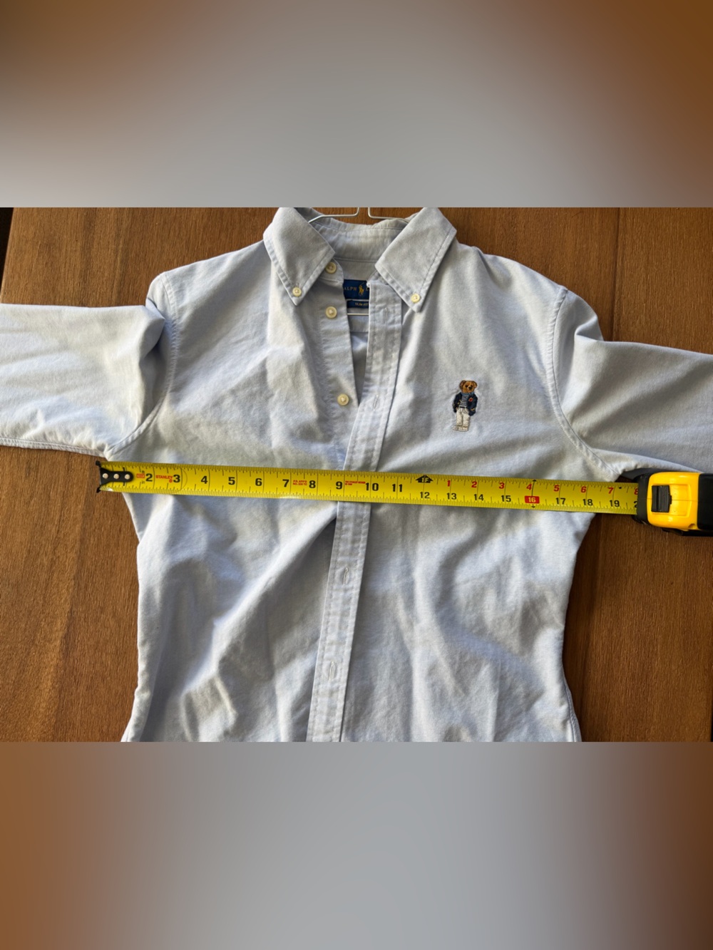 Ralph Lauren Light Blue Oxford Button-Down with Polo Bear Embroidery - Picture 9 of 9